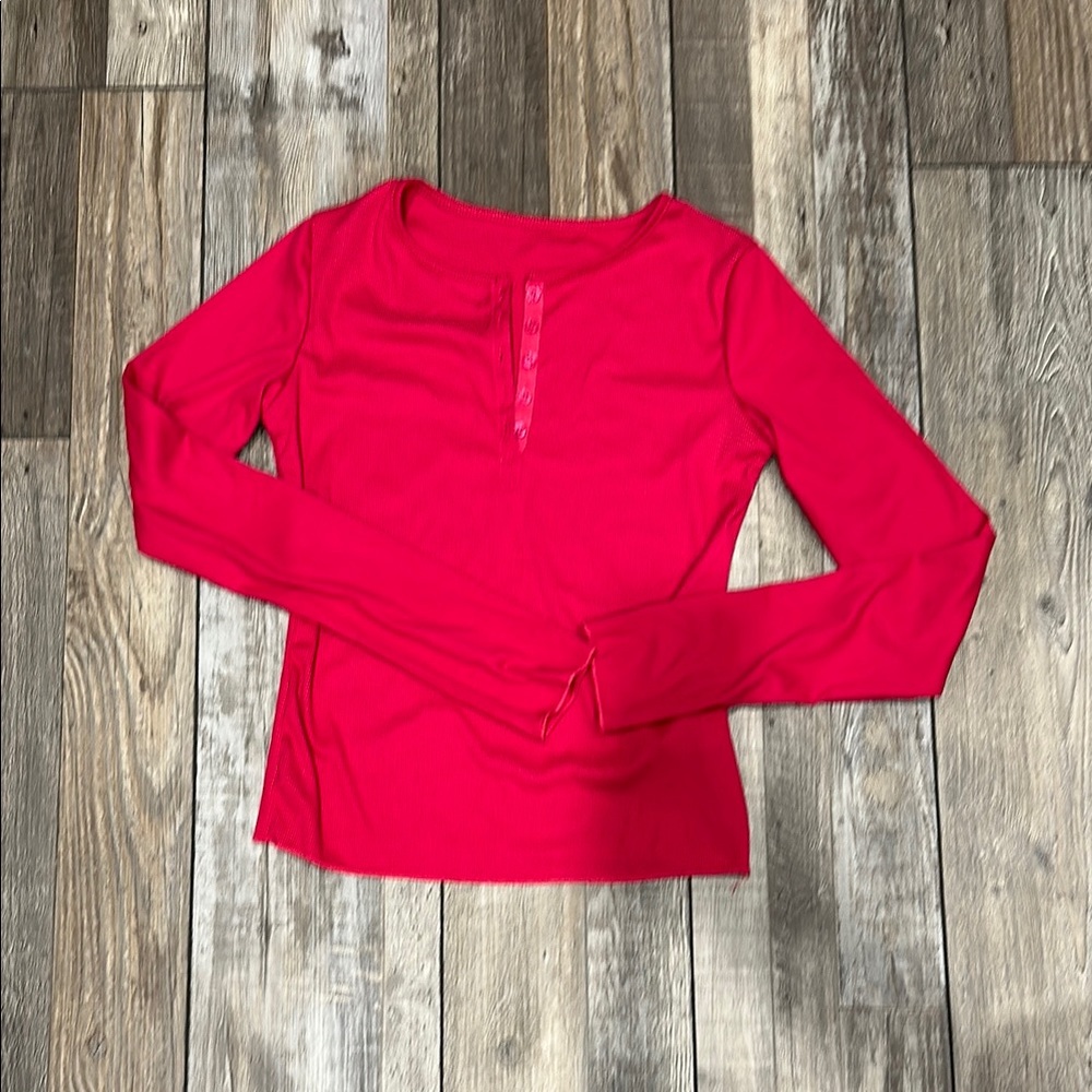 Women's Pink Long Sleeve Top